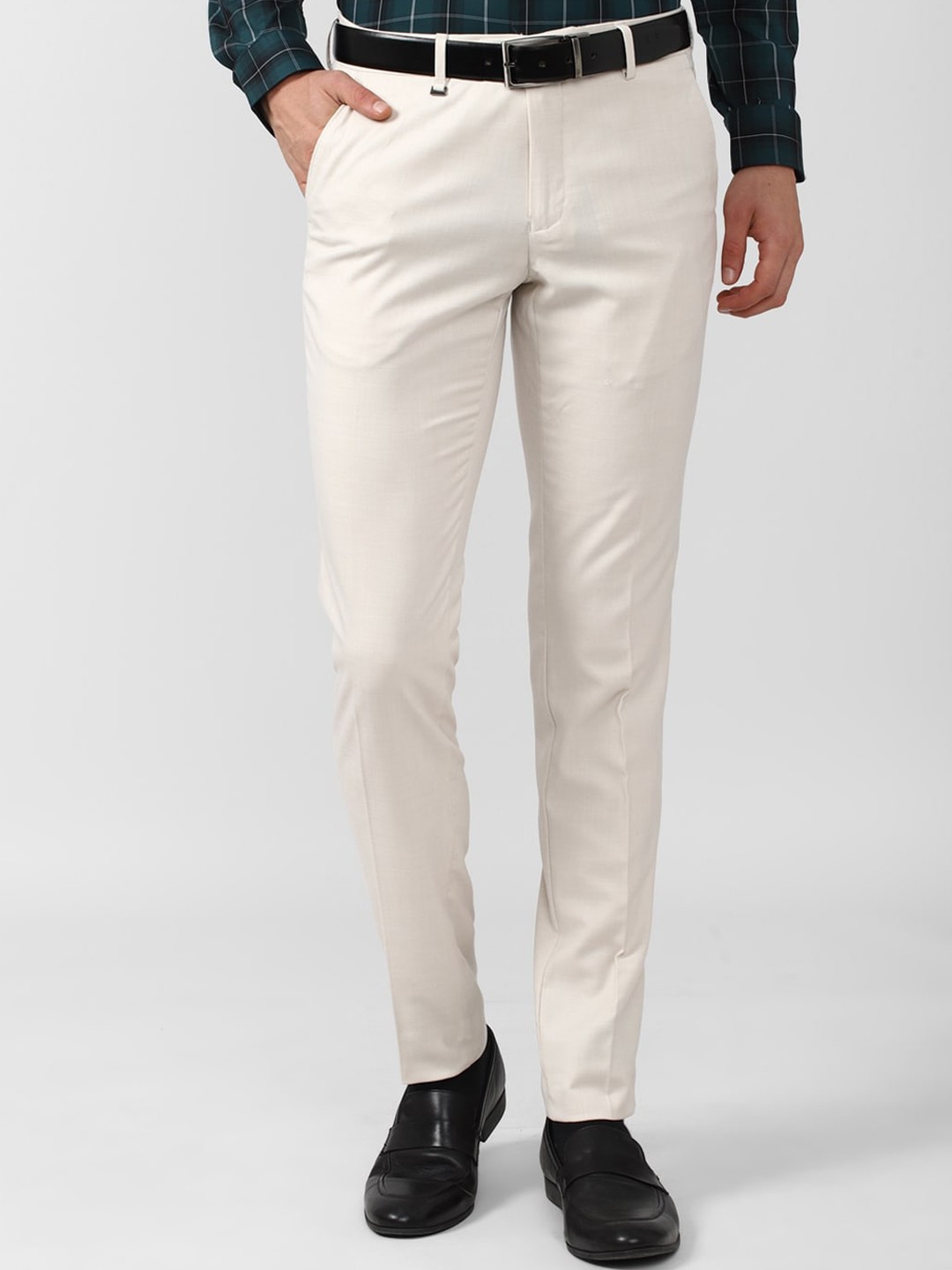 

Van Heusen Men Beige Slim Fit Formal Trousers