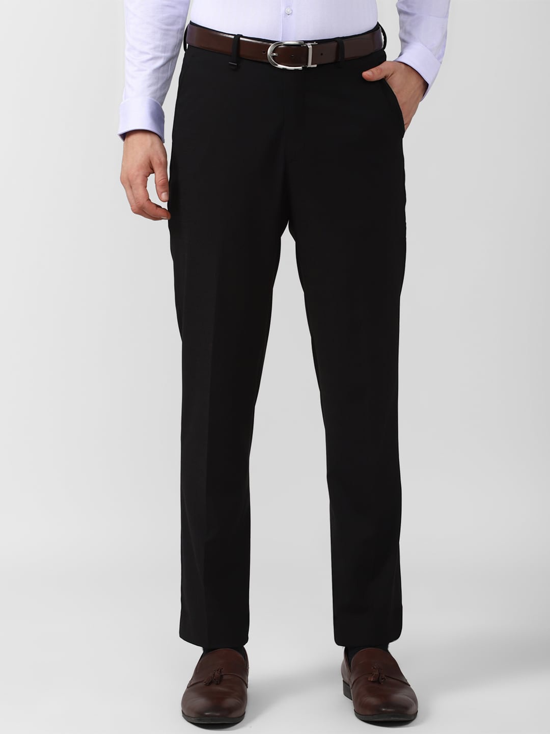 

Van Heusen Men Black Formal Trouser