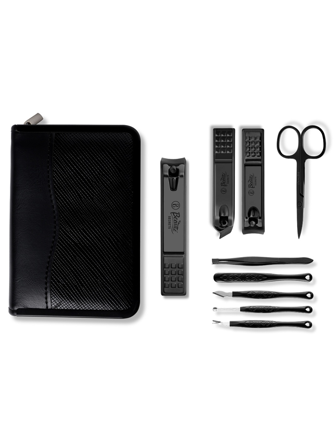 

Beaute Secrets 9 In 1 Manicure Pedicure Set, Black