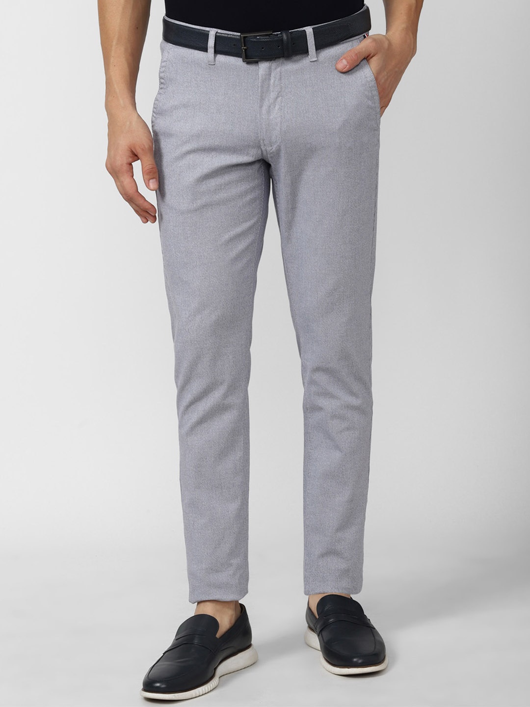 

Van Heusen Sport Men Grey Textured Slim Fit Trouser