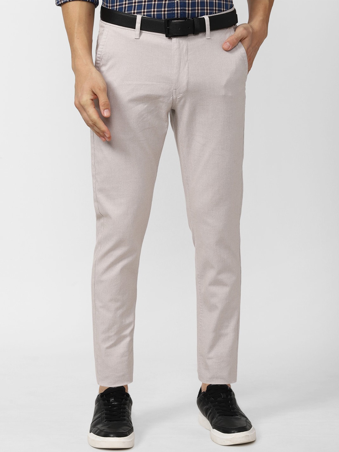 

Van Heusen Sport Men Grey Textured Slim Fit Trouser