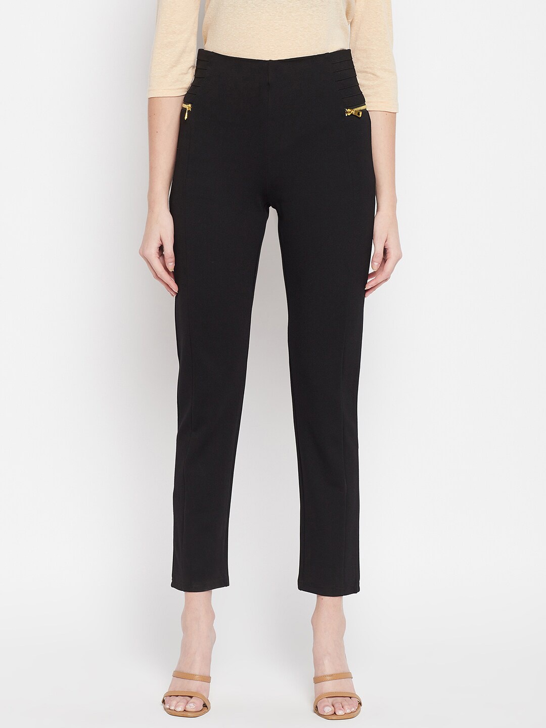 

Cantabil Women Black Woven with Zip