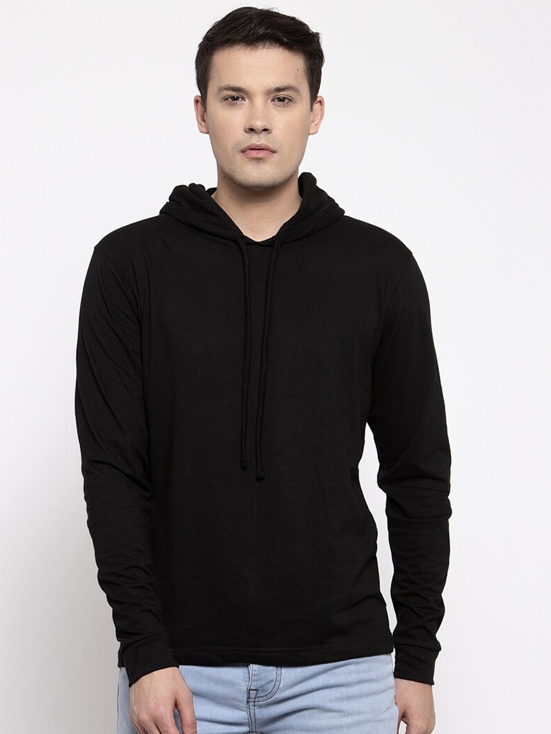 

Friskers Men Black Cotton T-shirt