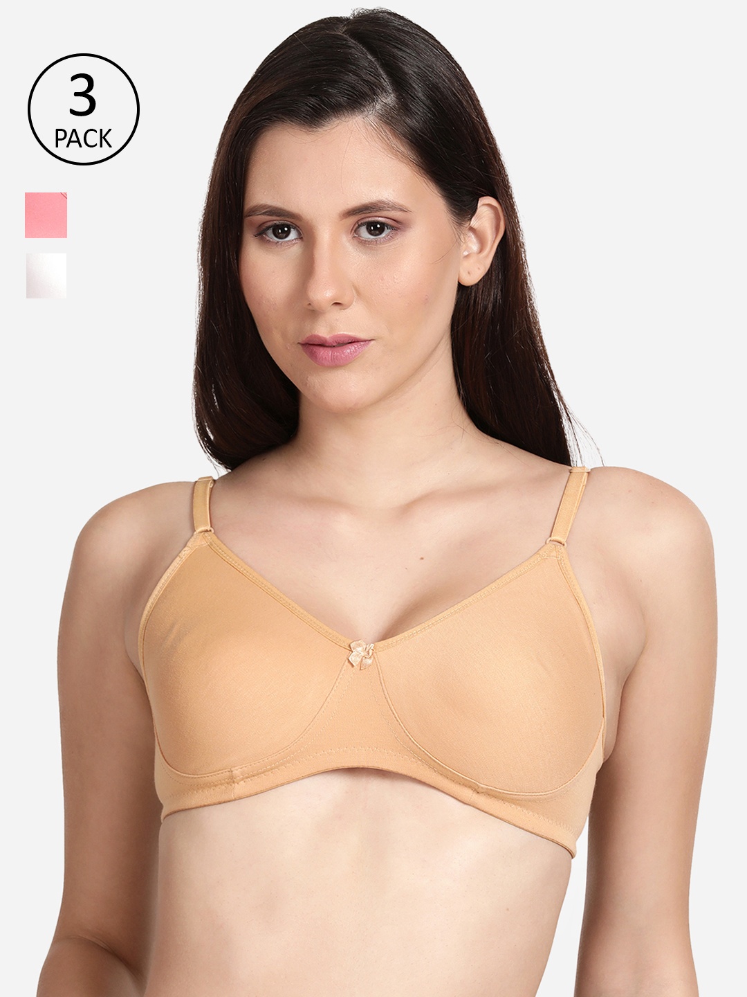

shyaway Pink & White Cotton Bra