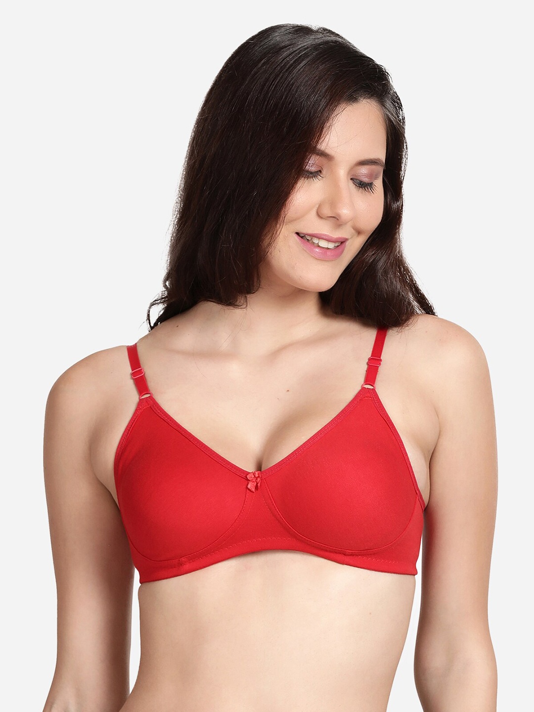 

shyaway Women Red Solid Non Padded T-Shirt Bra