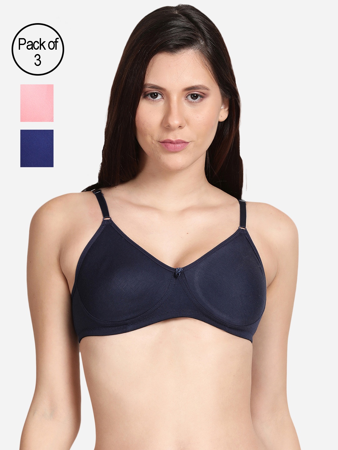 

shyaway Pink & Blue Cotton Bra