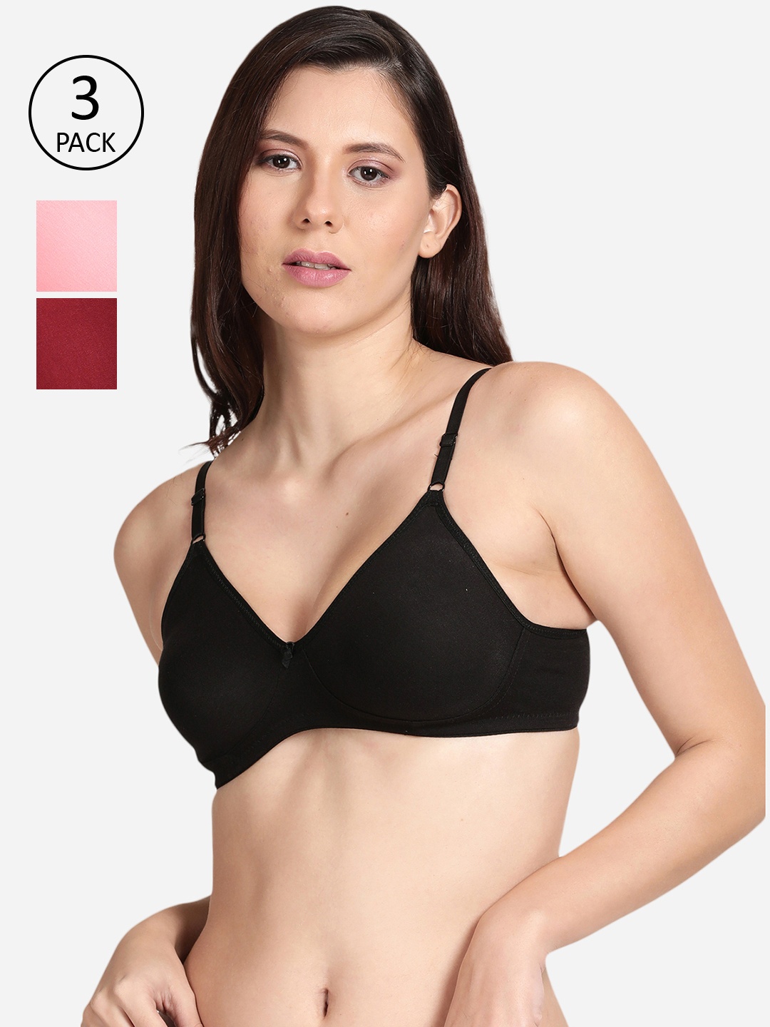

shyaway Black & Mauve Bra