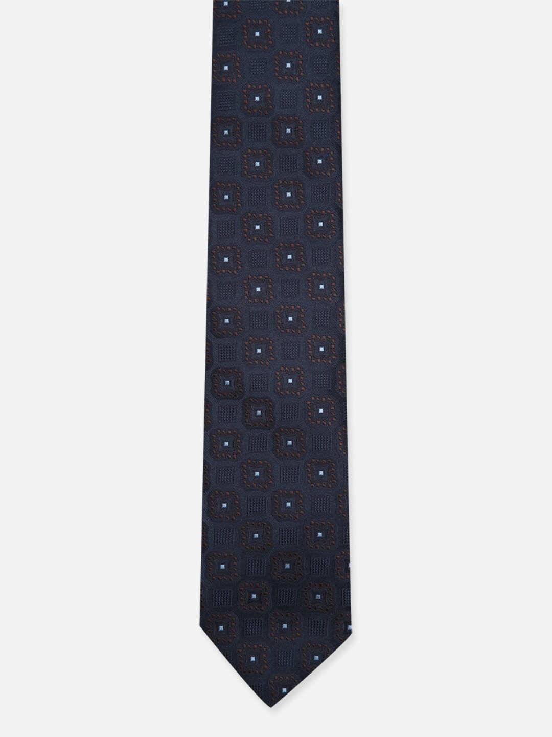 

Van Heusen Men Navy Blue & Blue Printed Skinny Tie