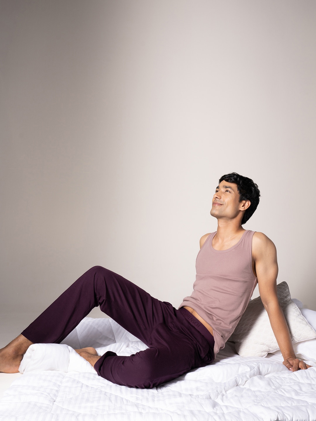 

DaMENSCH Men Sleep Therapy Luxe-Soft Knit Purple Pyjama Pants