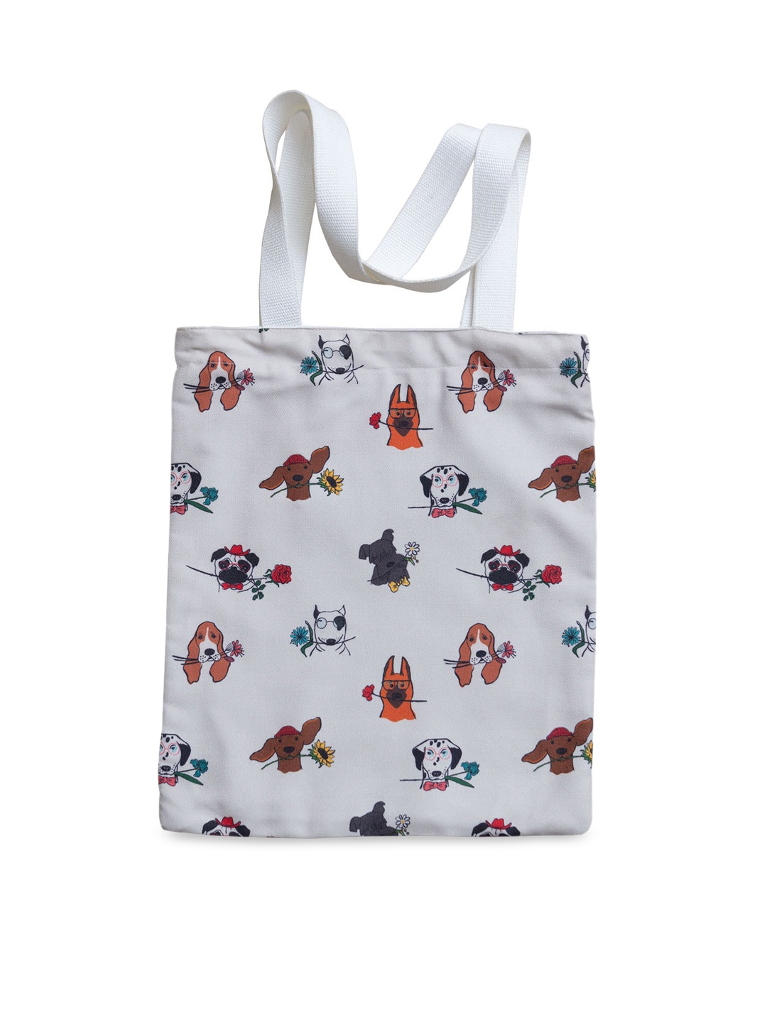 

BandBox White Printed Shopper Tote Bag