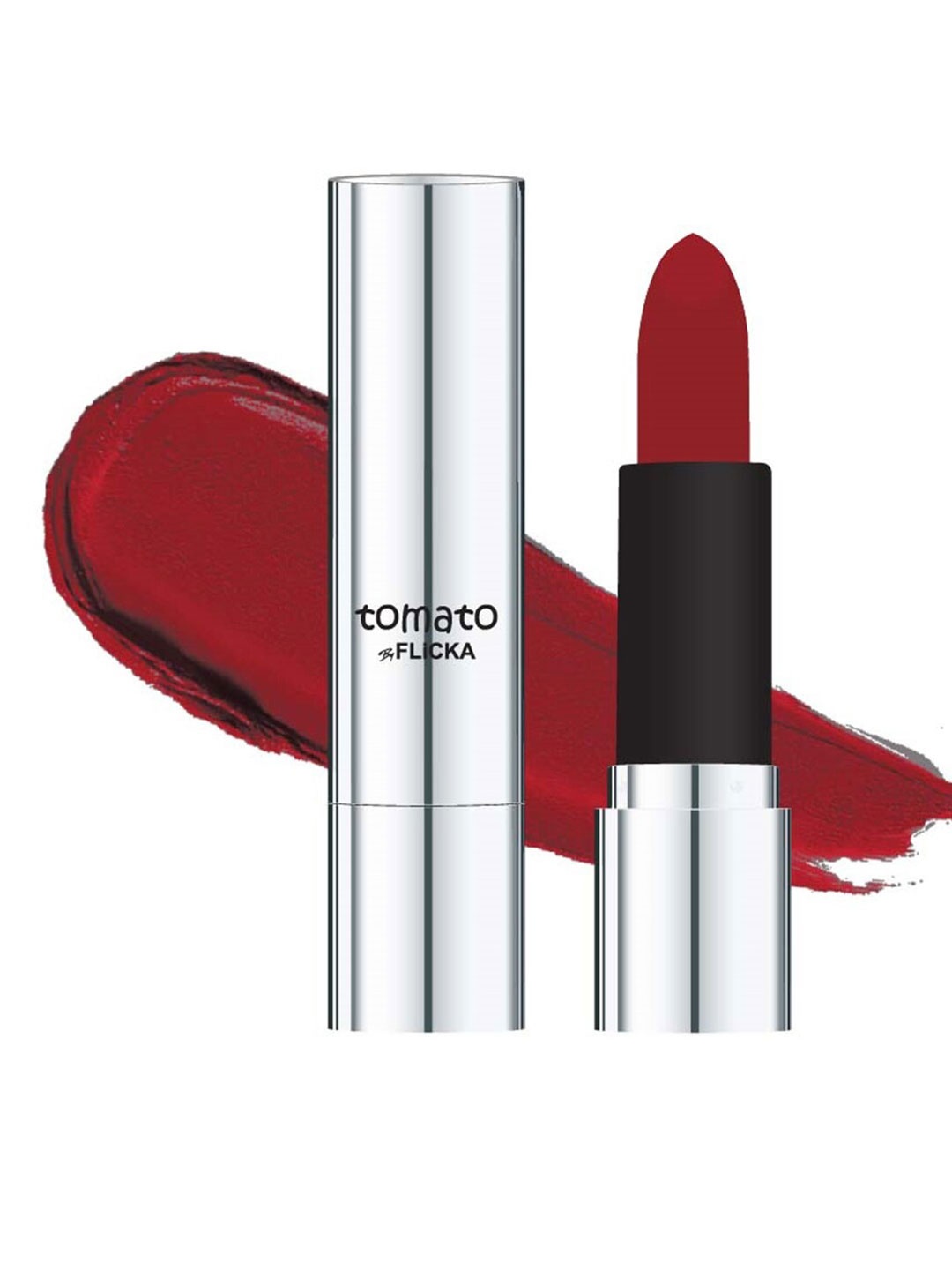 

FLiCKA Tomato Long Lasting Matte Finish Lipstick 4.5g - Shade 22, Maroon