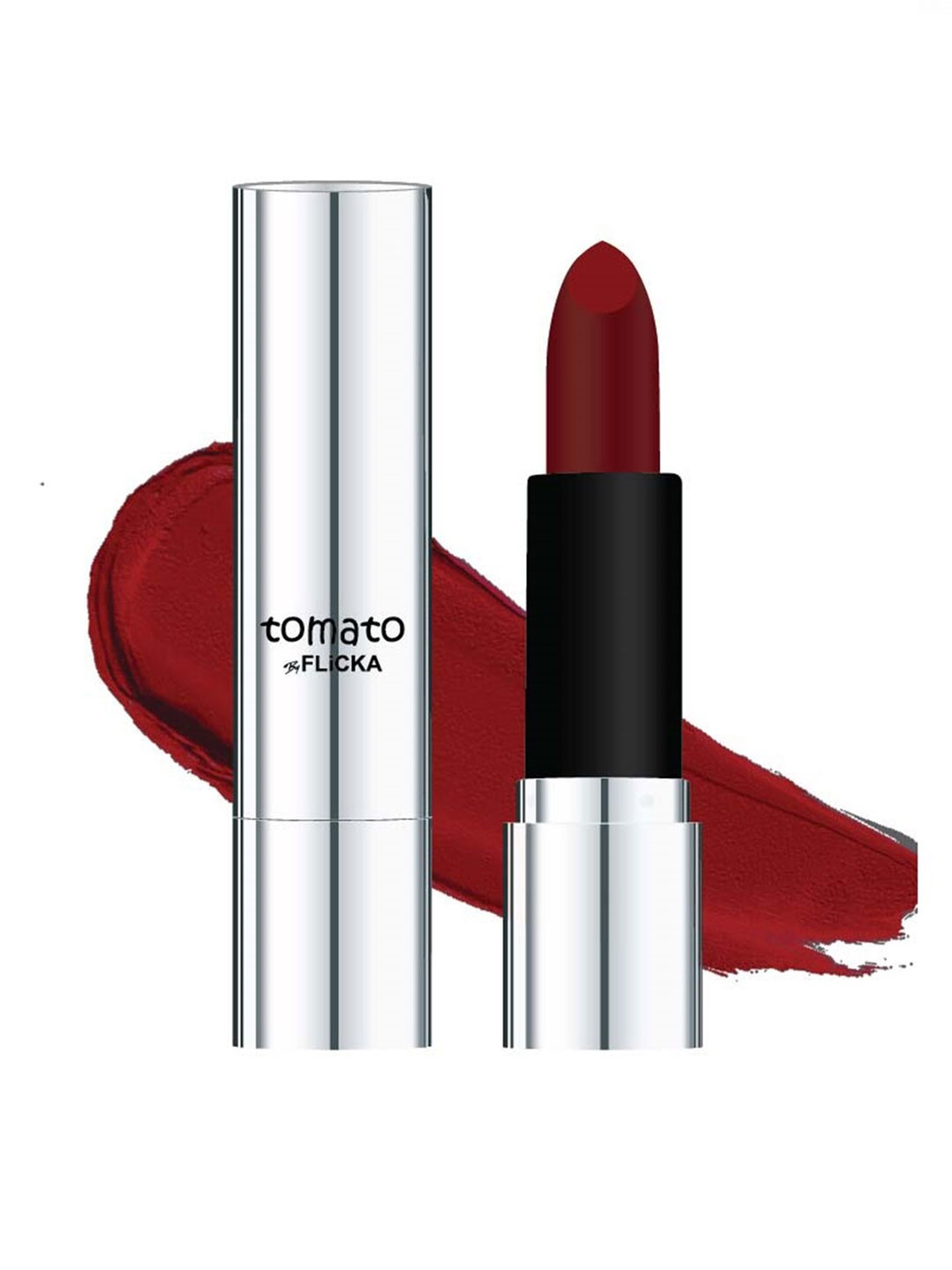 

FLiCKA Tomato Long Lasting Matte Finish Lipstick 4.5g - Shade 07, Maroon