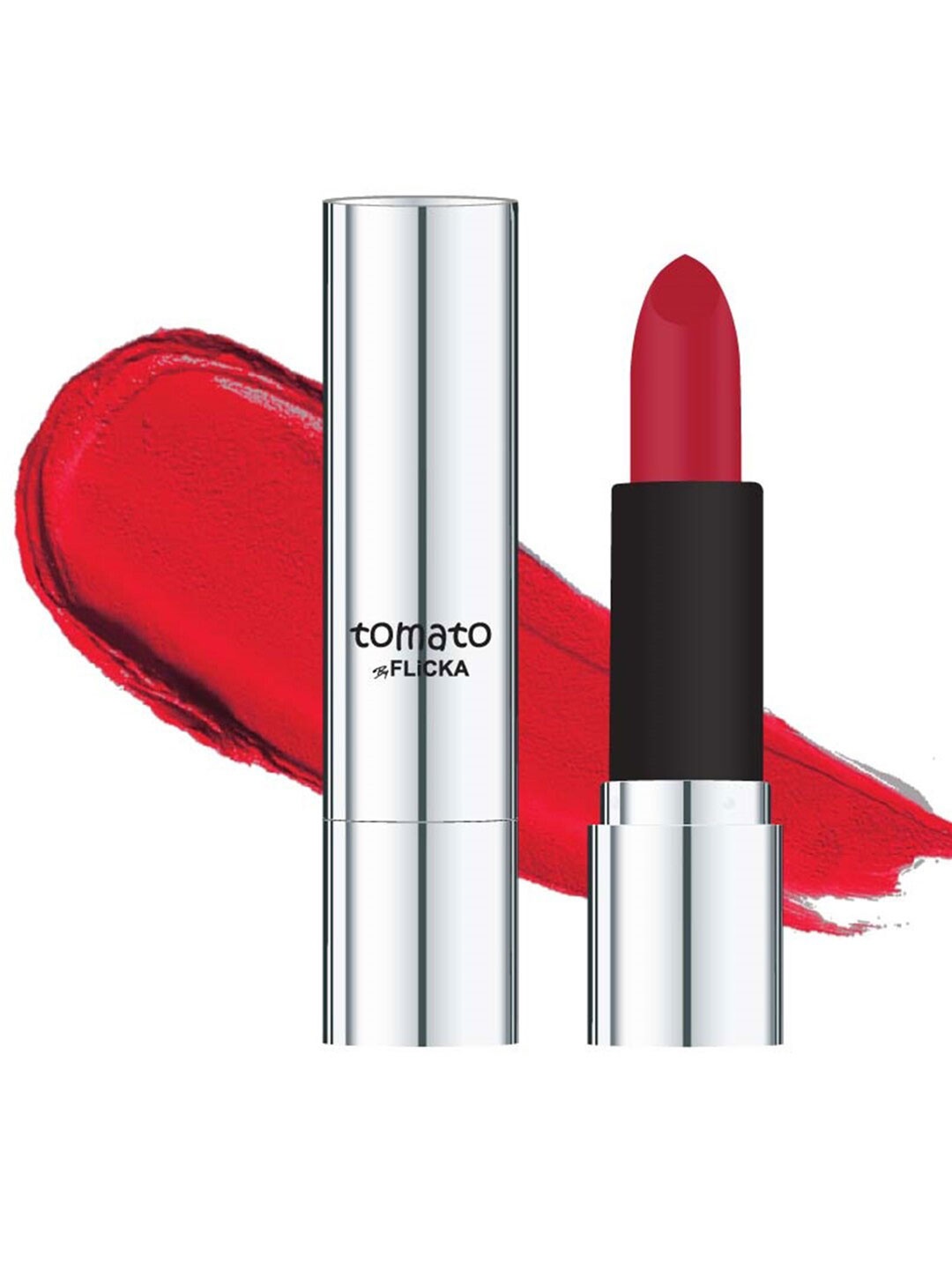 

FLiCKA Tomato Long Lasting Matte Finish Lipstick 4.5g - Shade 17, Red