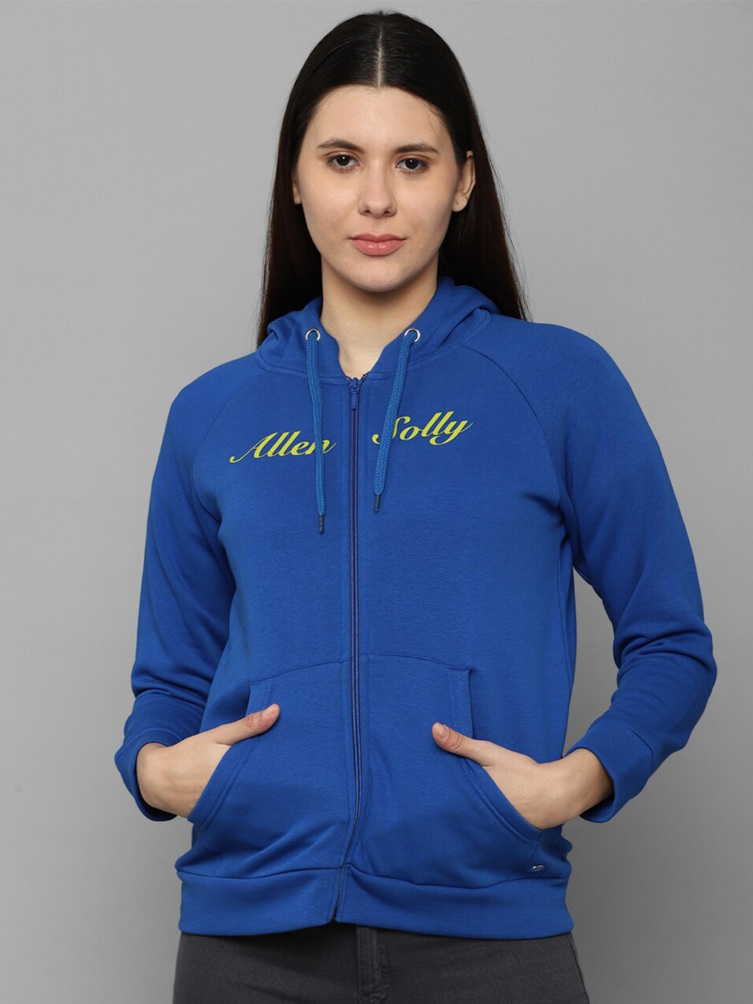 

Allen Solly Woman Women Blue Hooded Sweatshirt
