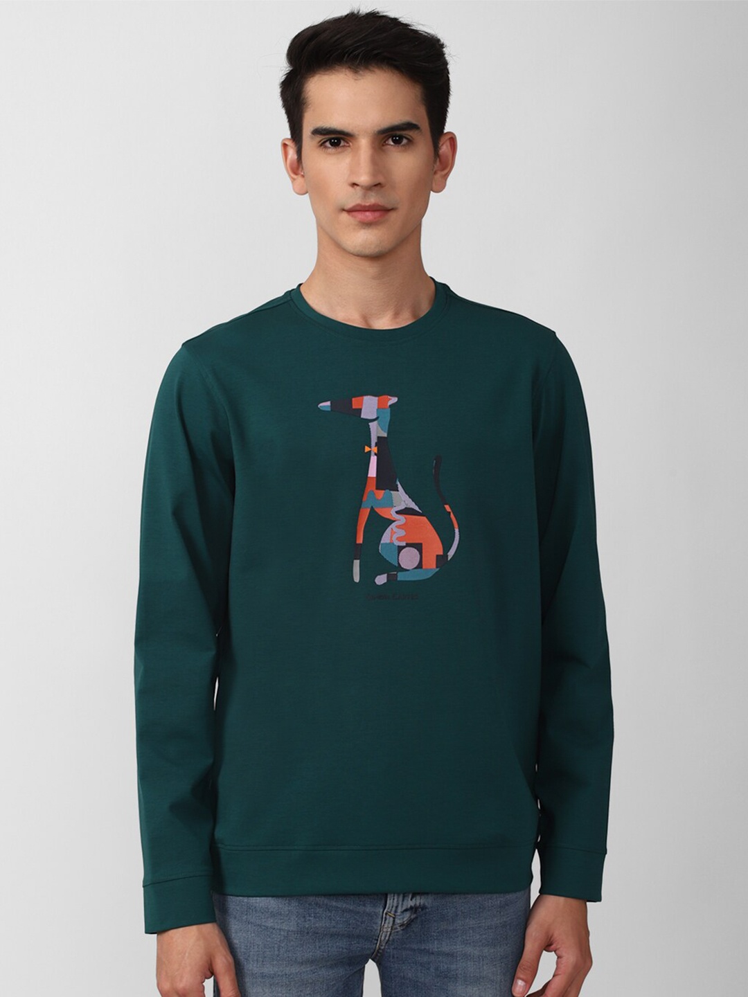 

SIMON CARTER LONDON Men Green Printed Sweatshirt