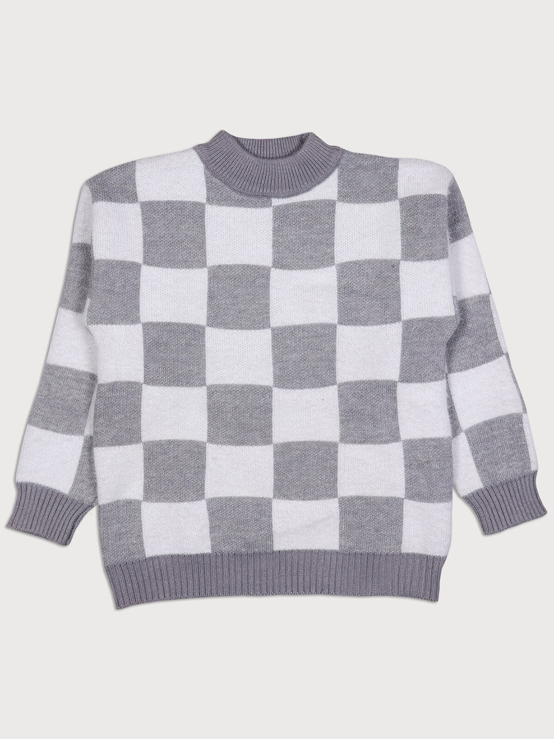 

Albion Boys Black & White Checked Sweatshirt