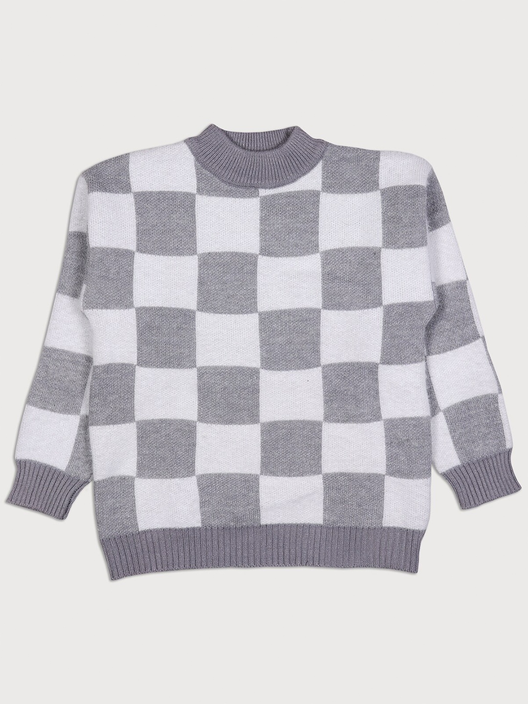 

Albion Boys Grey & Black Checked Sweatshirt