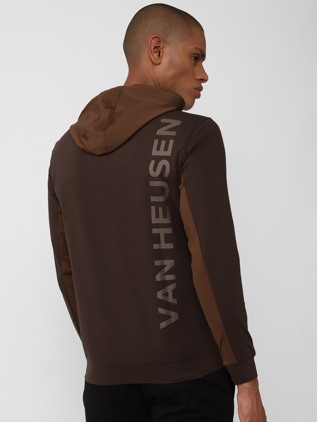 

Van Heusen Flex Hooded Running Sweatshirt, Brown