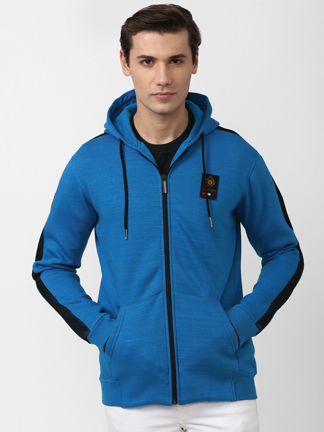 

Van Heusen Sport Men Blue Hooded Sweatshirt