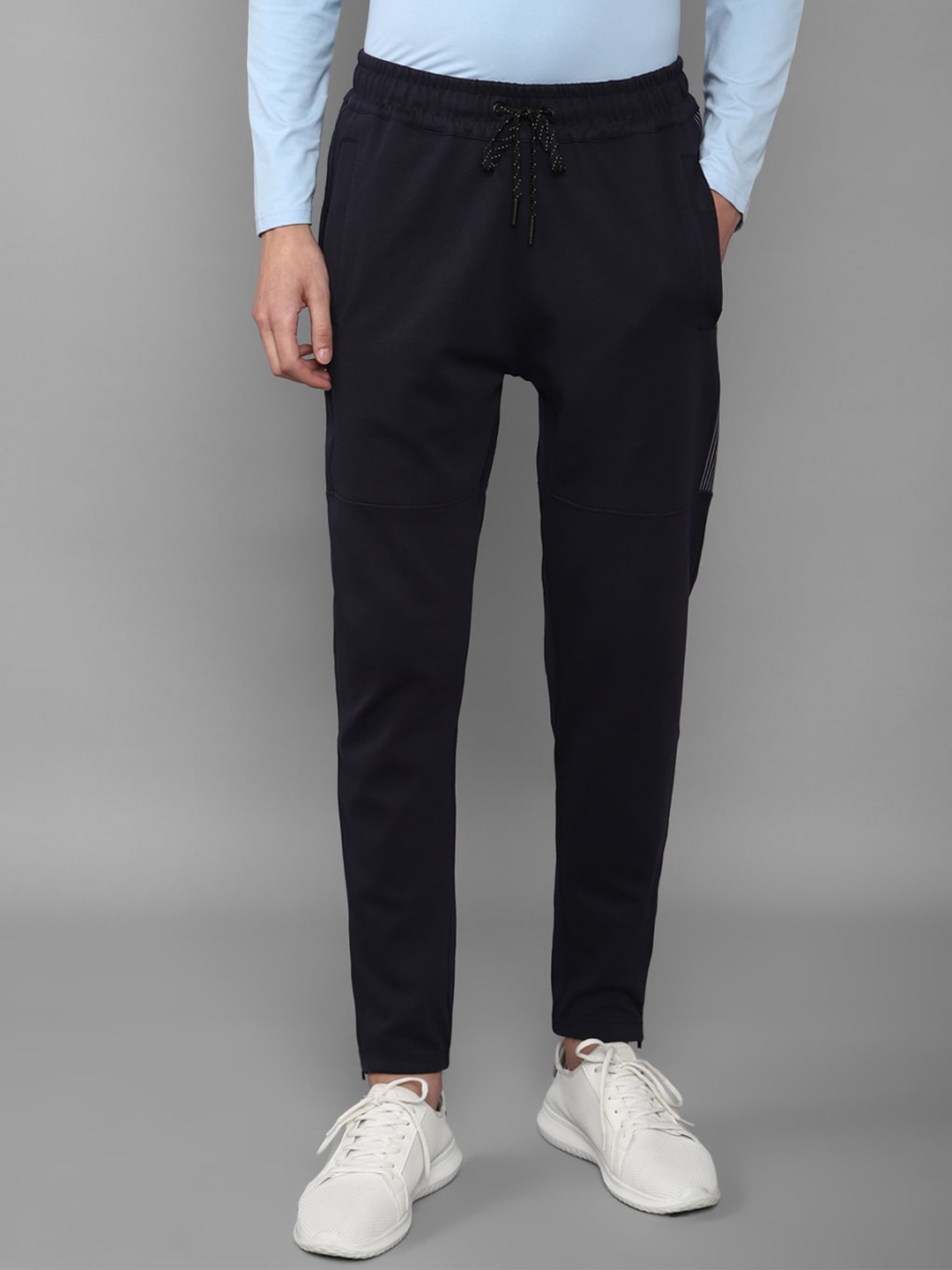 

Louis Philippe ATHPLAY Men Navy Blue Slim Fit Solid Joggers