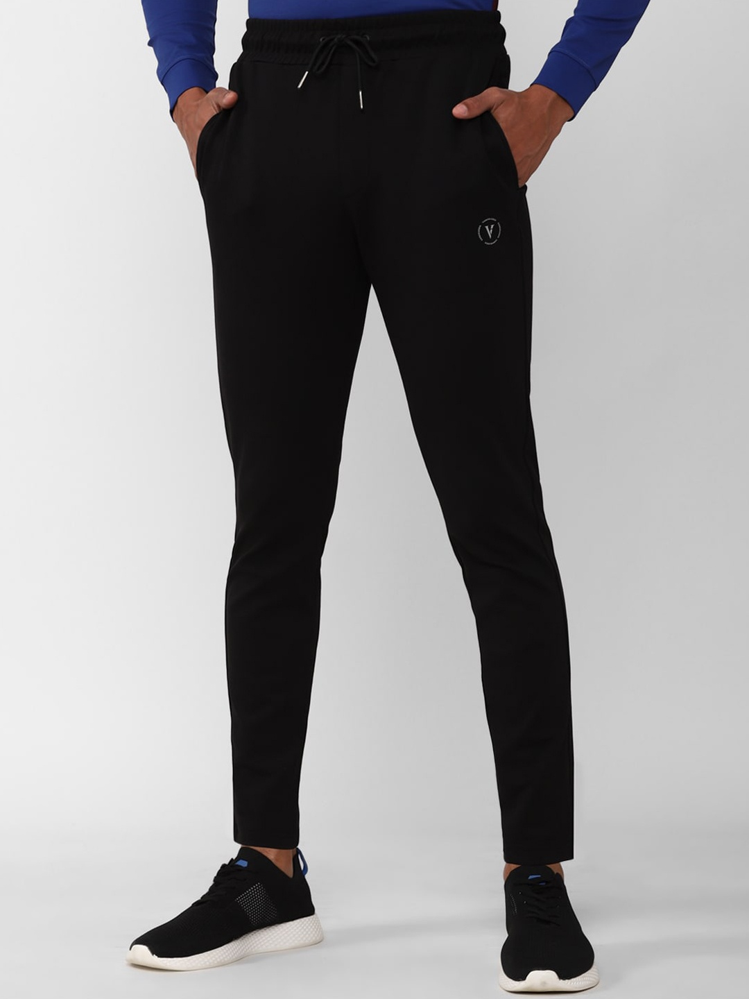 

Van Heusen Flex Men Slim-Fit Cotton Training Track Pants, Black