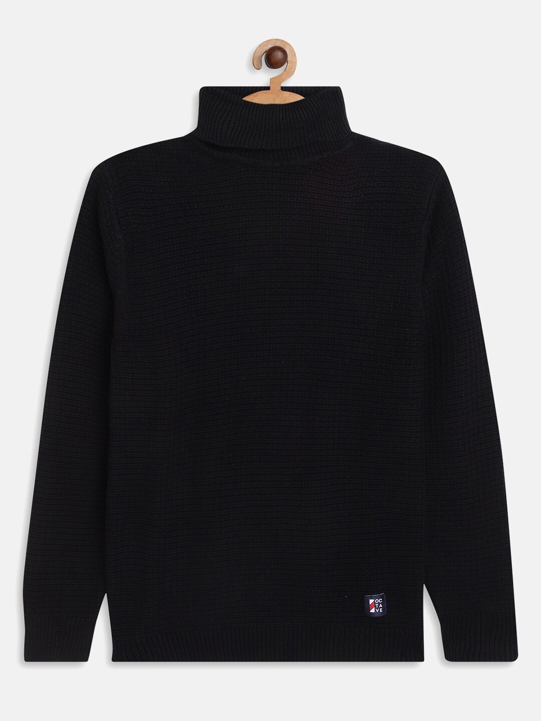 

Octave Boys Black Solid Pullover