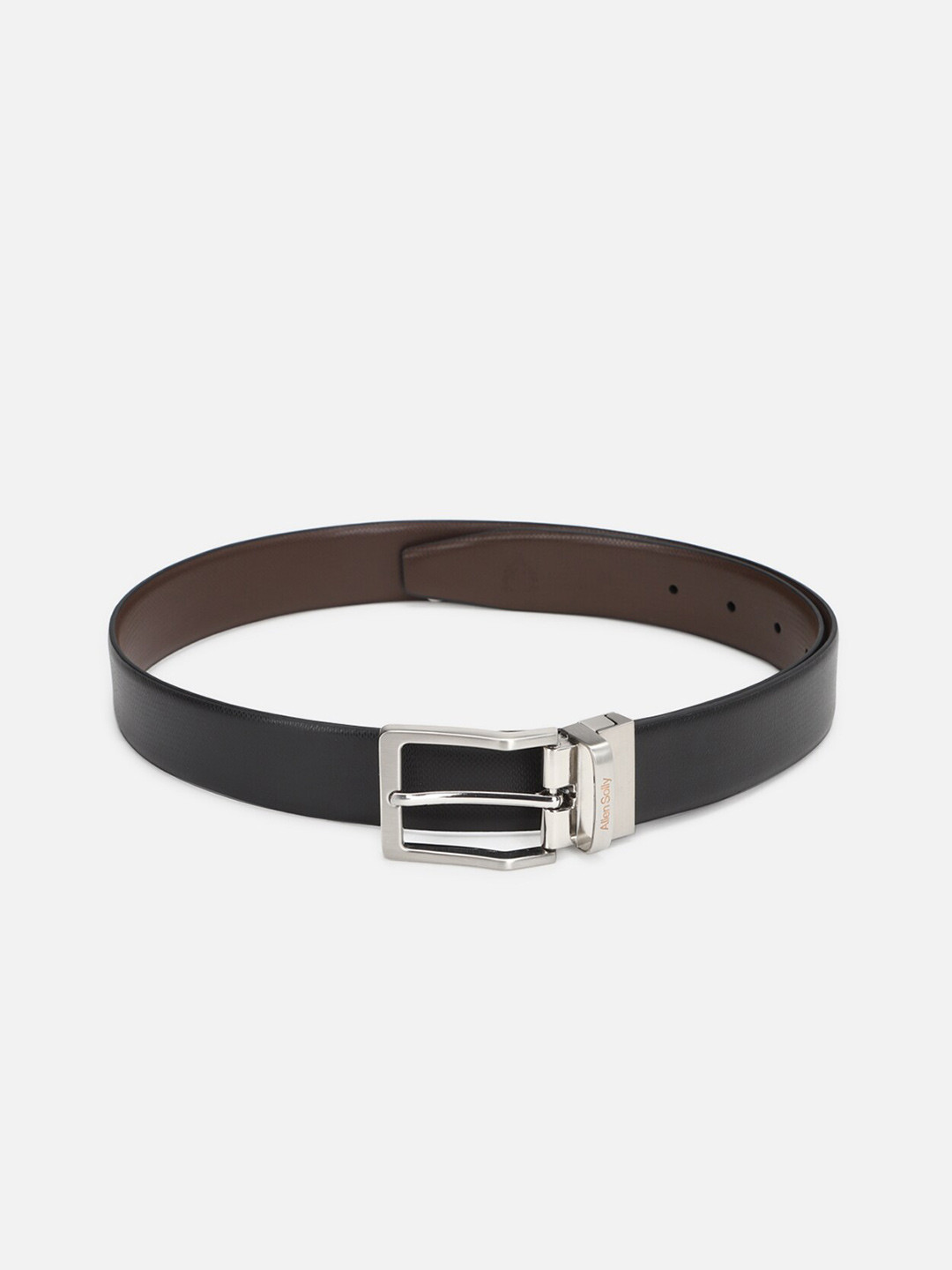

Allen Solly Men Black Leather Formal Belt