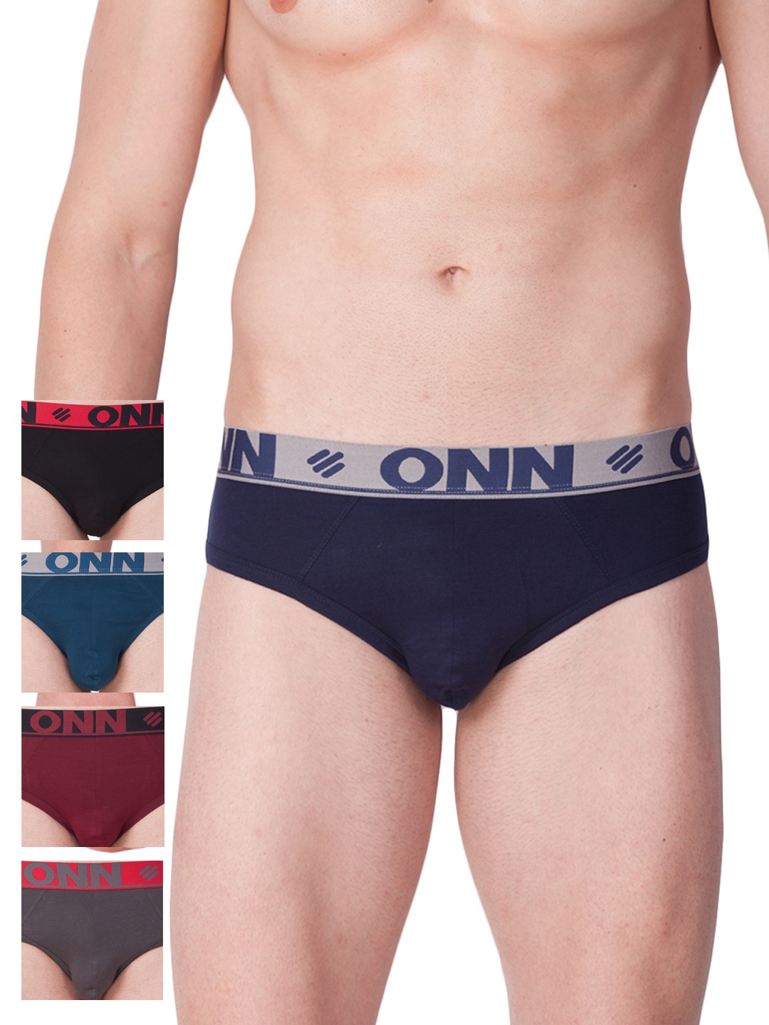 

ONN Men Pack of 5 Briefs, Multi