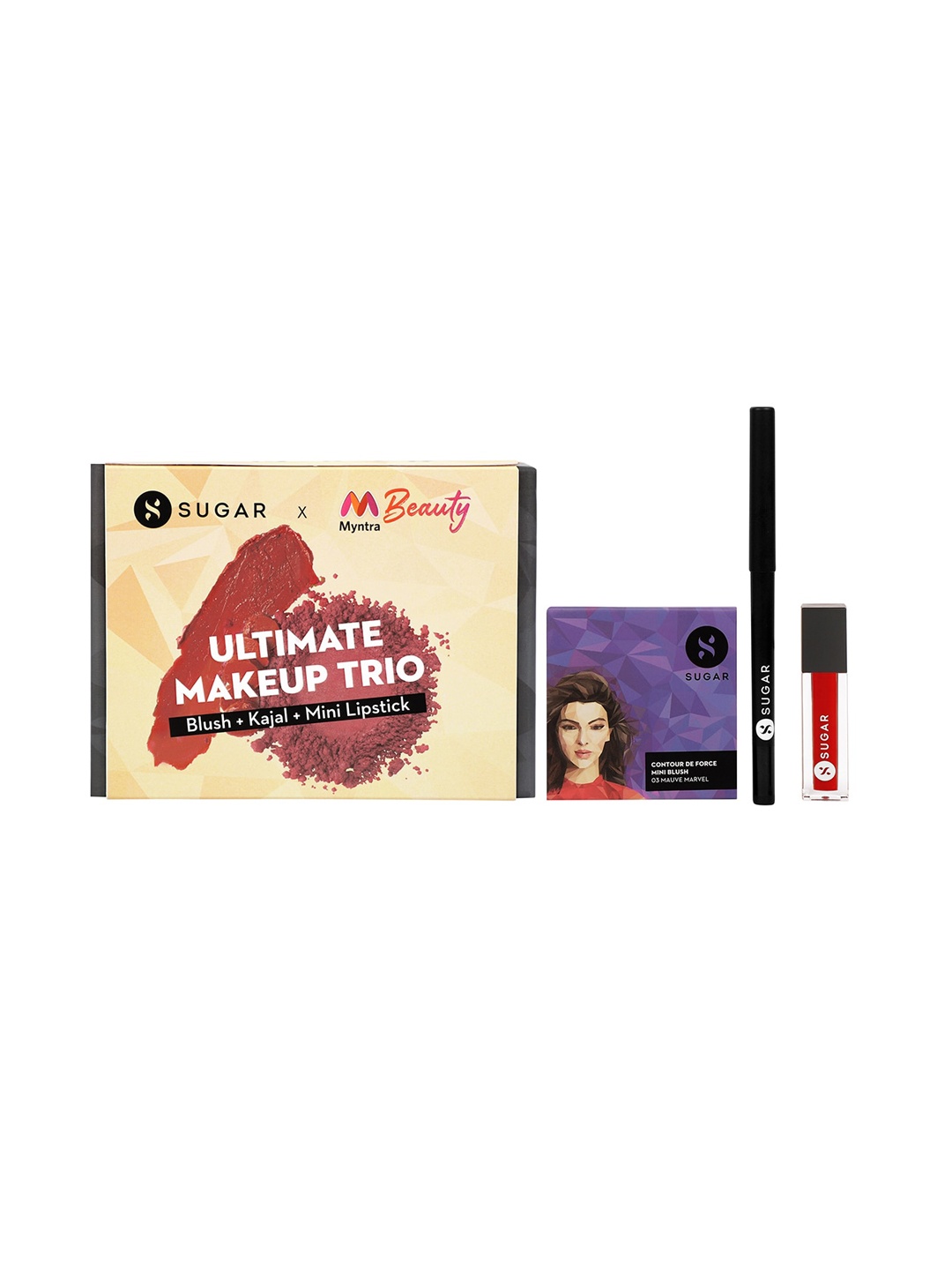 

SUGAR Set Of 3 Makeup Trio, Multi