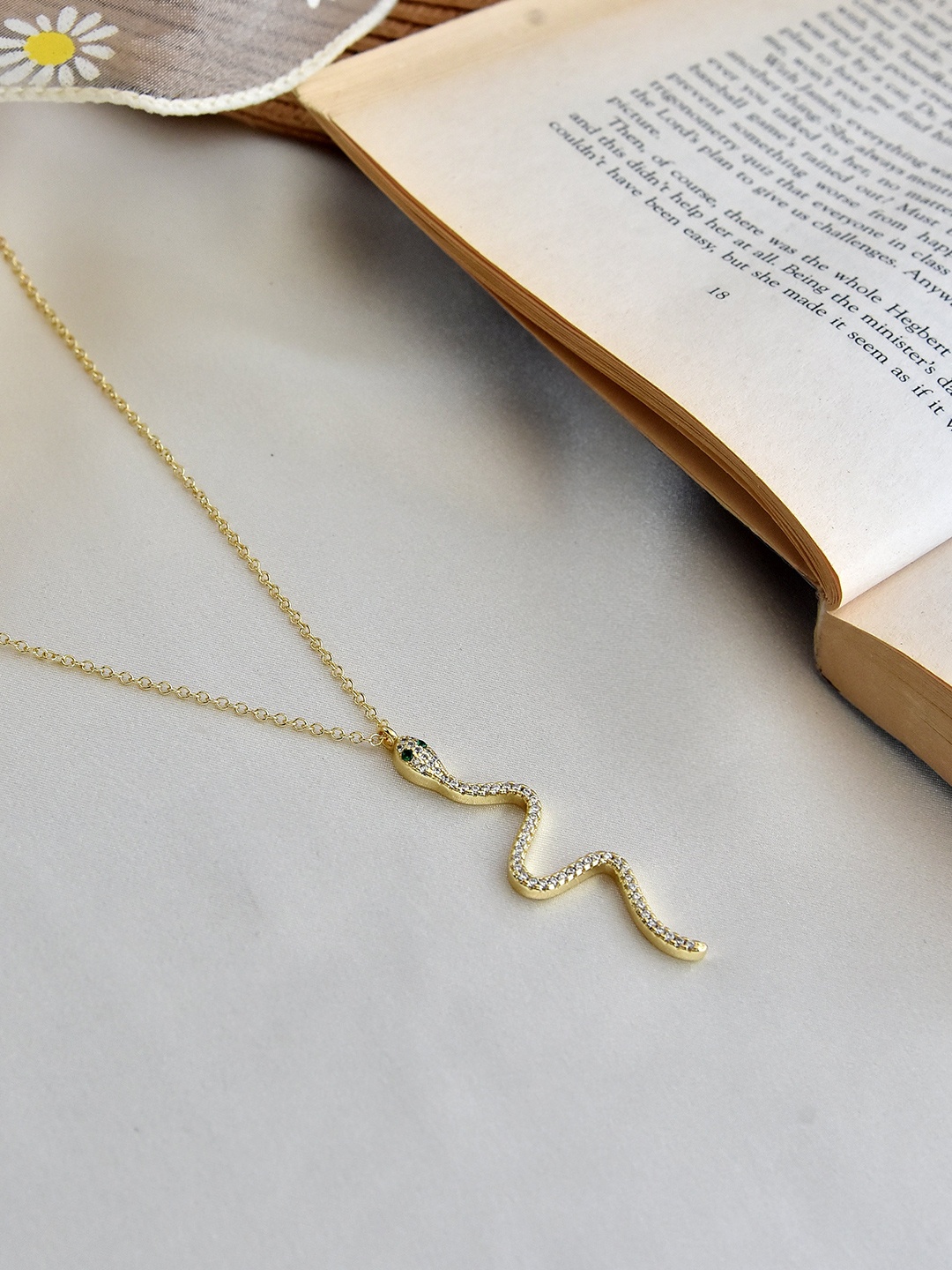 

Klissaa Gold-Plated Classic Serpentine Necklace