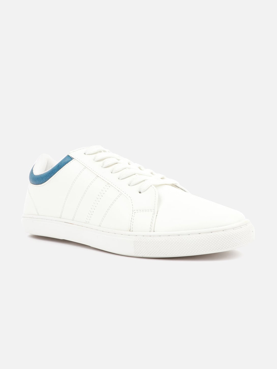 

Carlton London Men White Lightweight Lace-Up Sneakers