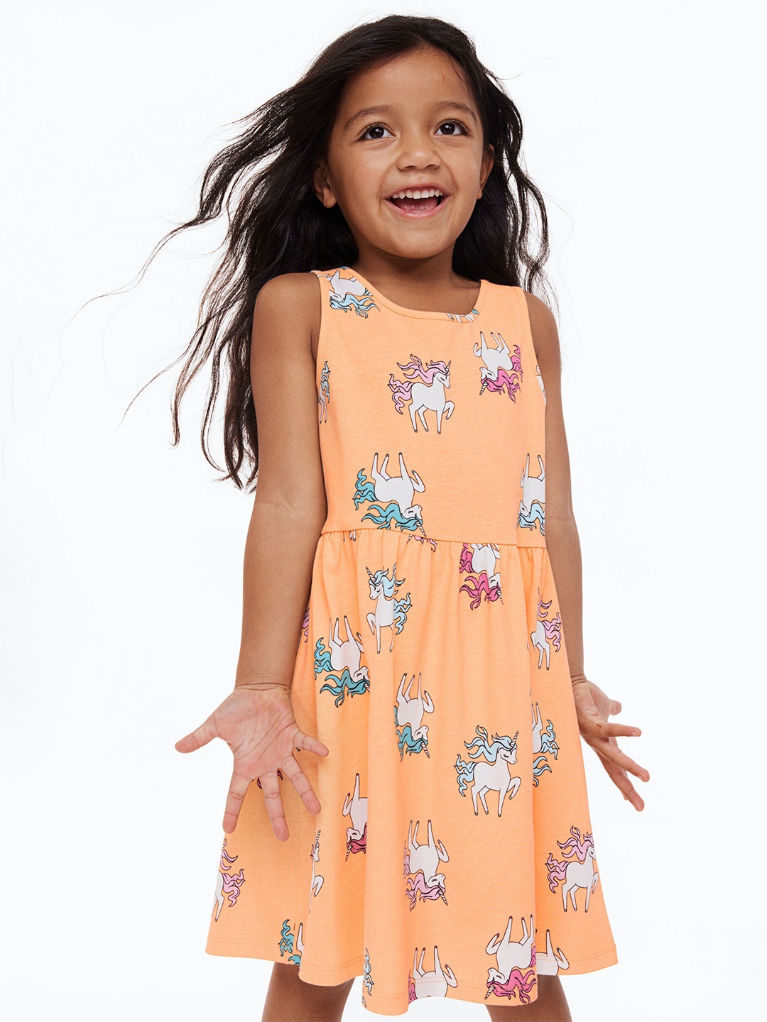 

H&M Girls Patterned jersey dress, Multi