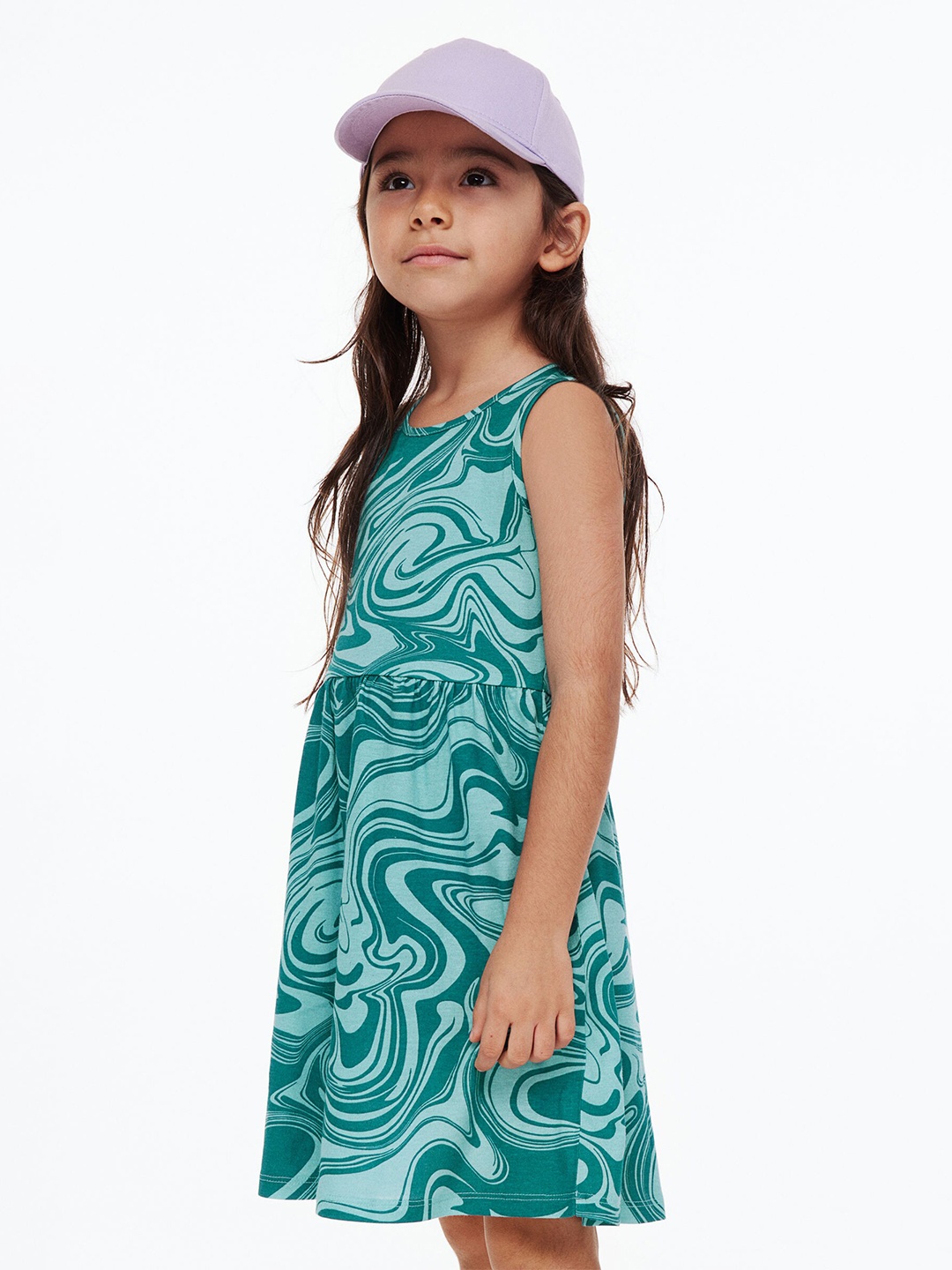 

H&M Girls Patterned jersey dress, Multi