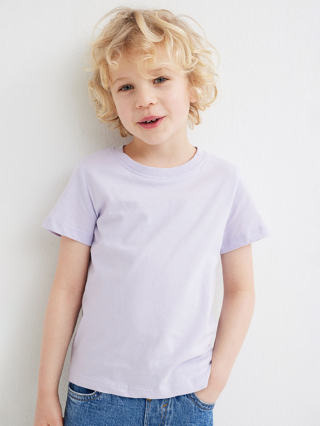 

H&M Boys Purple Cotton T-shirt