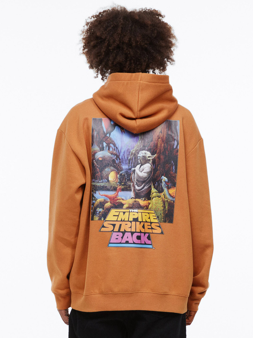 

H&M Men Relaxed Fit Hoodie, Brown