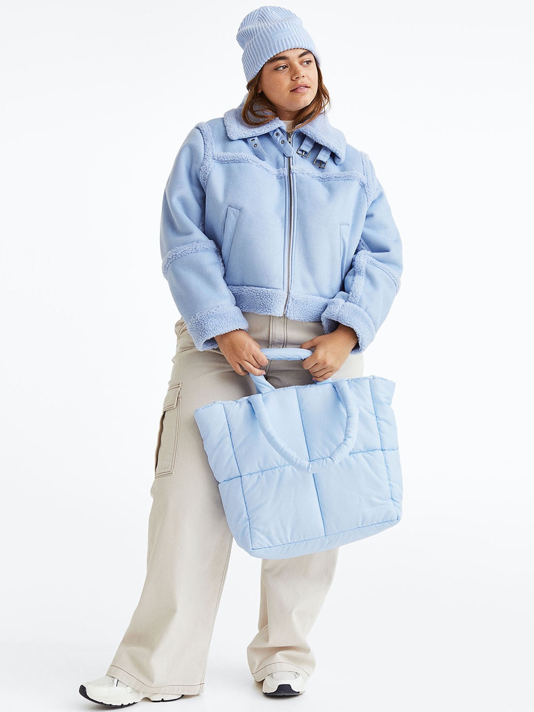 

H&M Padded Shopper, Blue