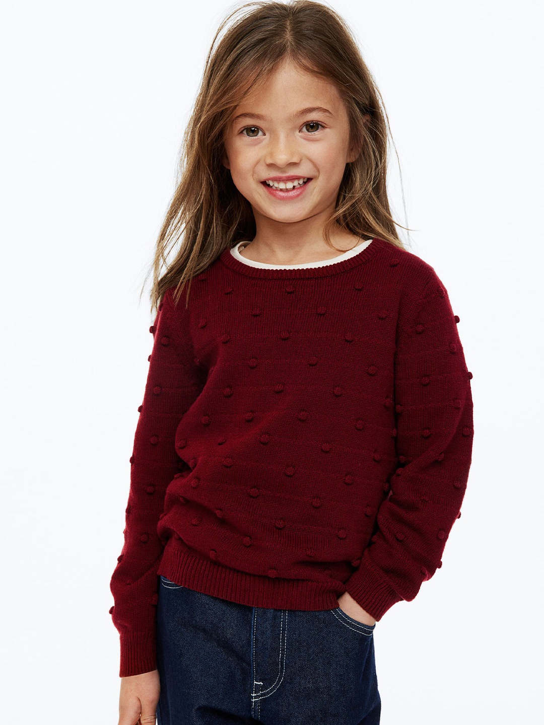

H&M Girls Sweaters, Maroon
