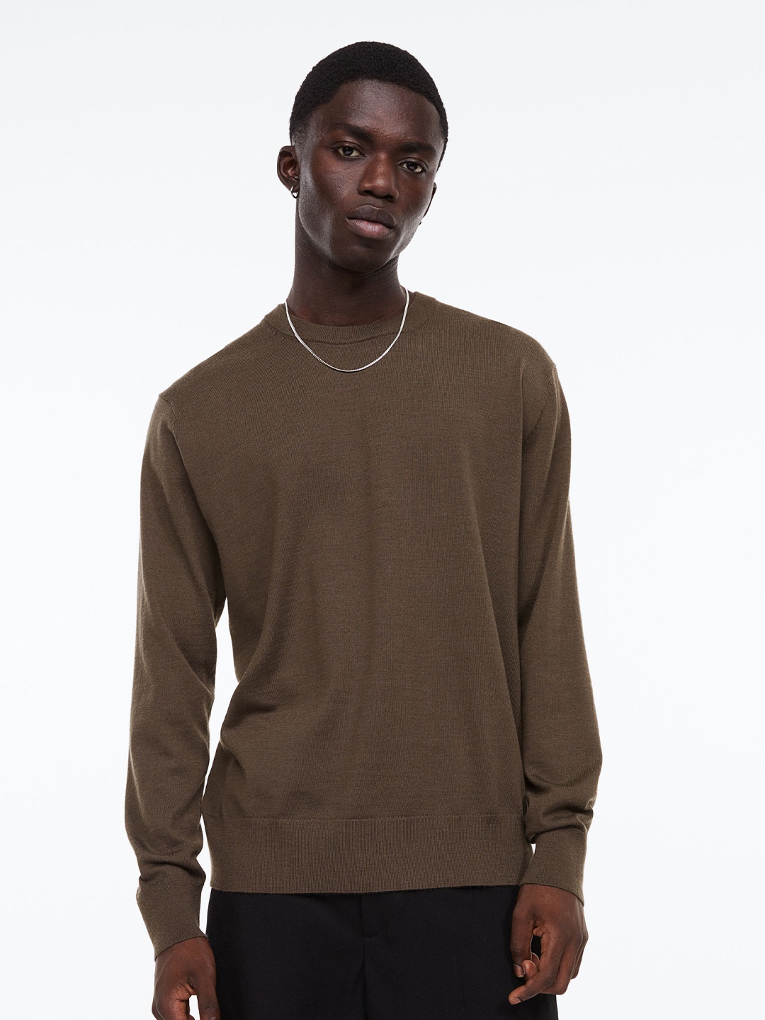 

H&M Men Brown Pullover