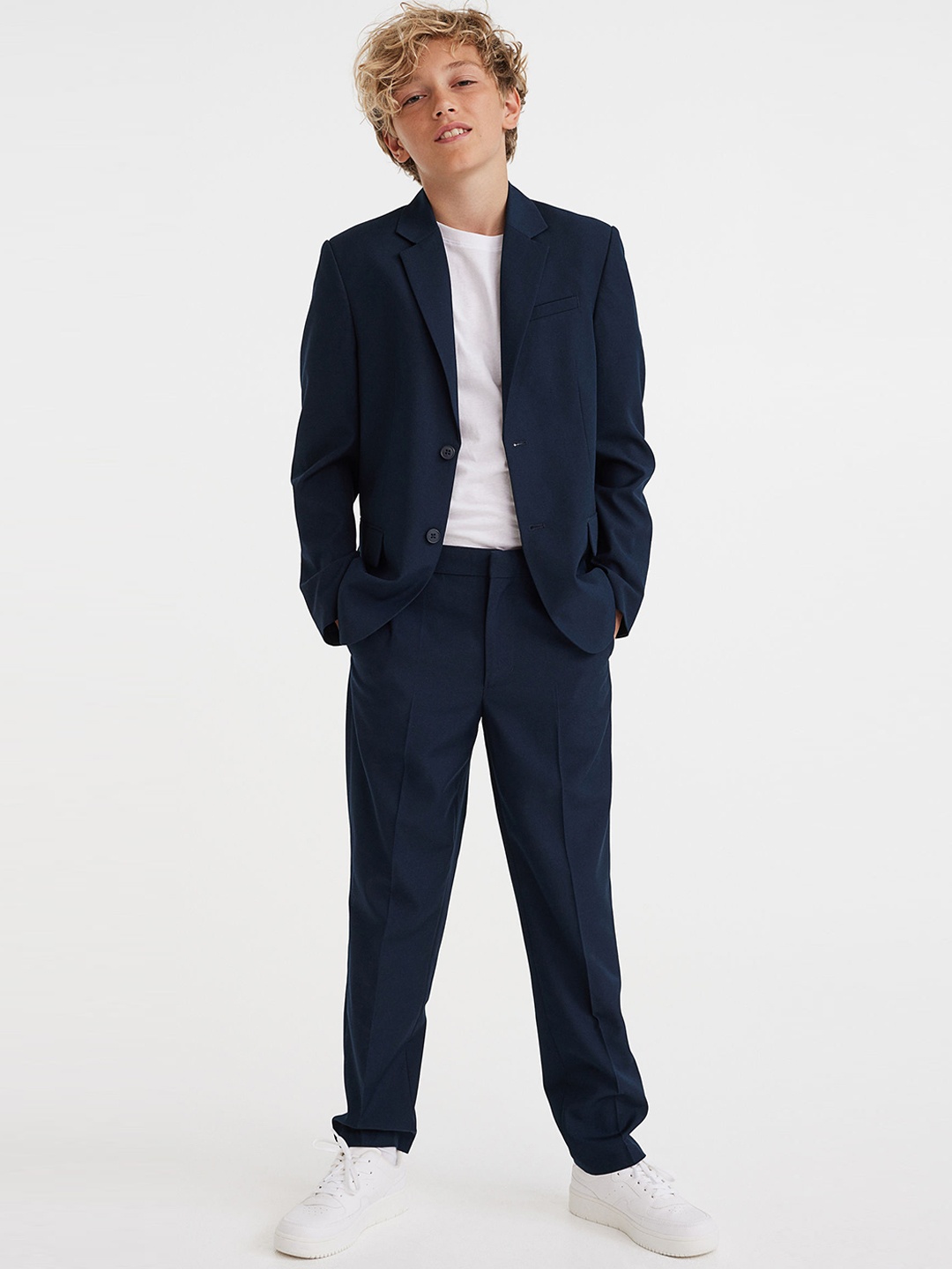 

H&M Boys Solid Suit, Blue