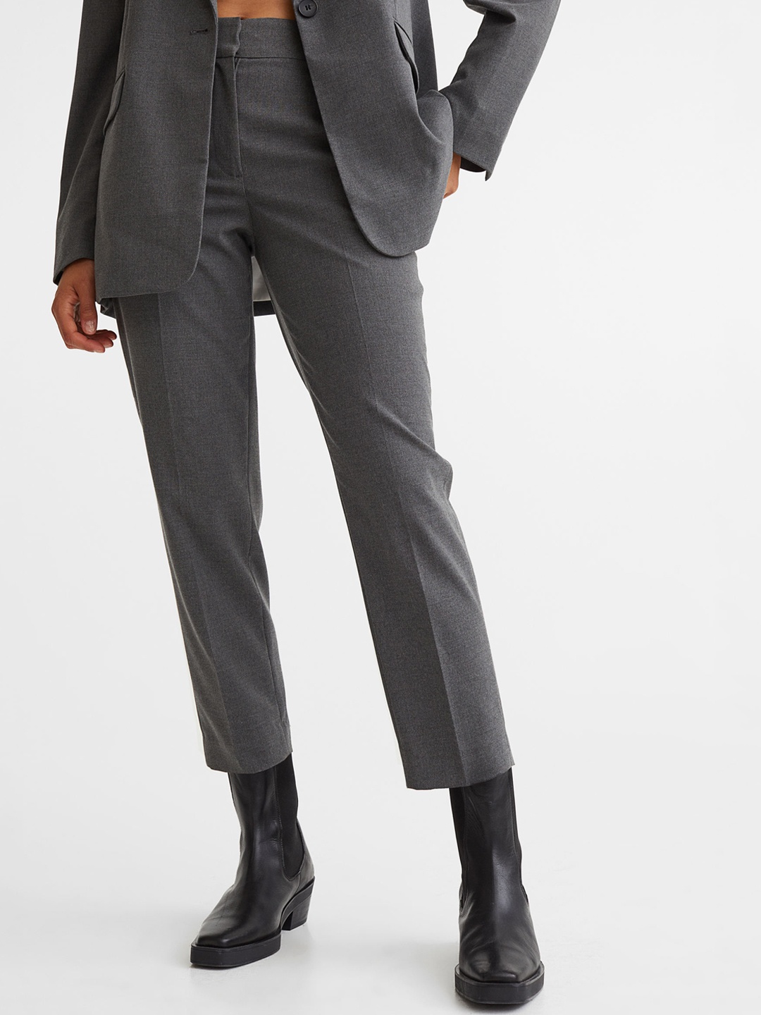 

H&M Cigarette Trousers, Grey