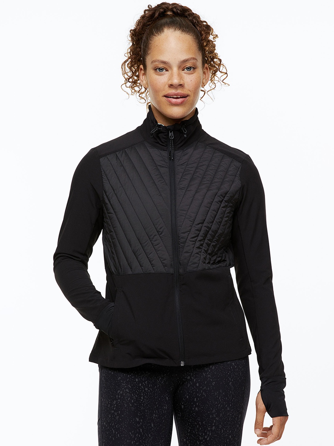 

H&M Women Dry Move Running Jacket, Black