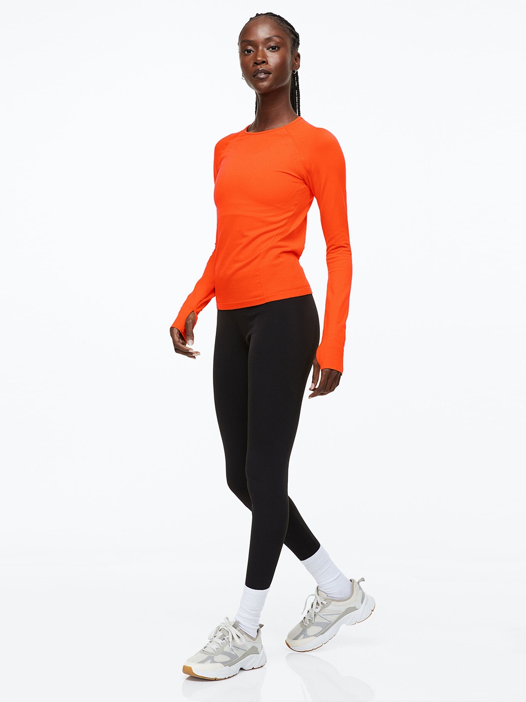 

H&M Seamless Sports Top In DryMove, Orange