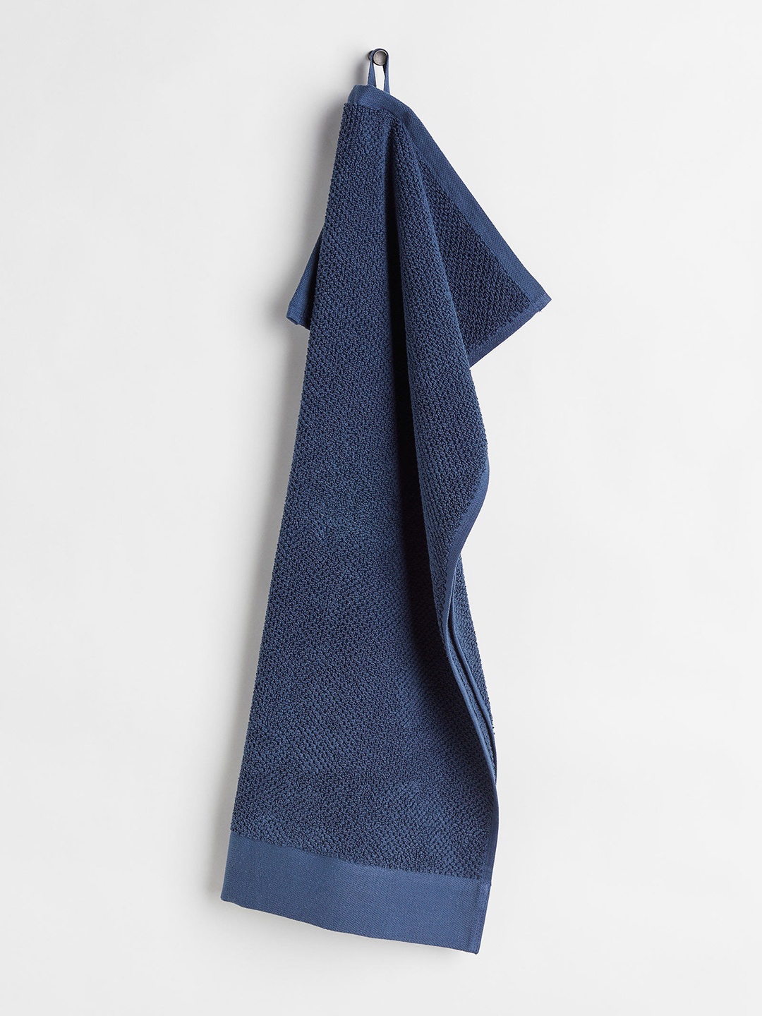 

H&M 210 GSM Cotton Terry Hand Towel, Blue