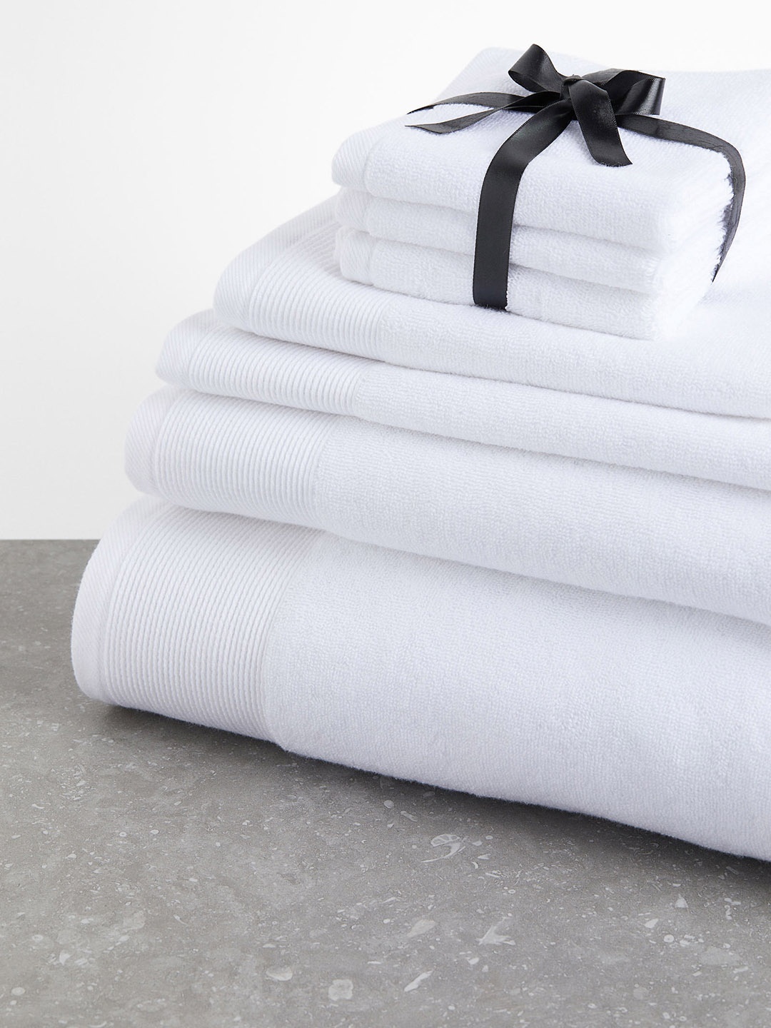 

H&M 210 GSM 3-Pack Cotton Terry Flannels, White