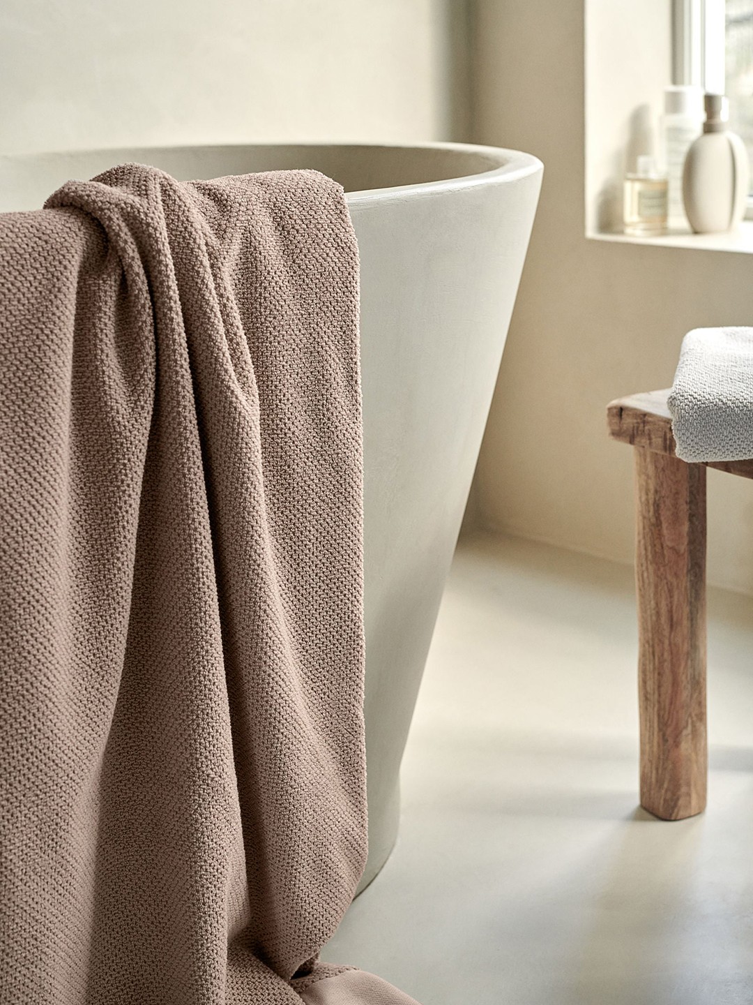 

H&M 150 GSM Cotton Terry Bath Towel, Beige