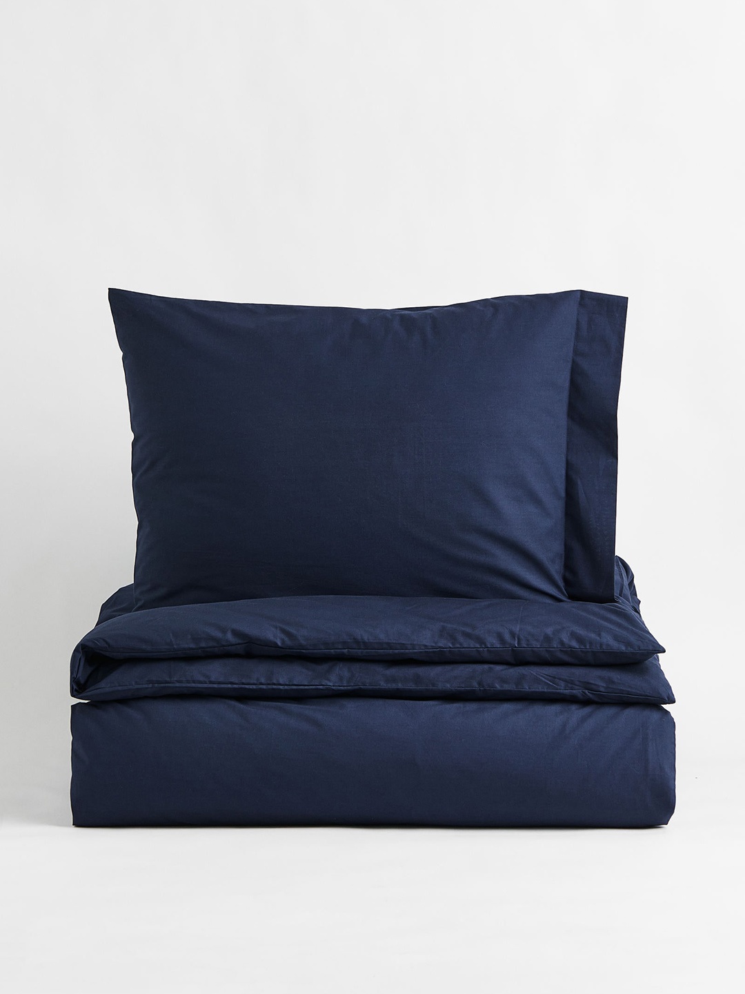 

H&M Blue Cotton Percale Duvet Cover Set