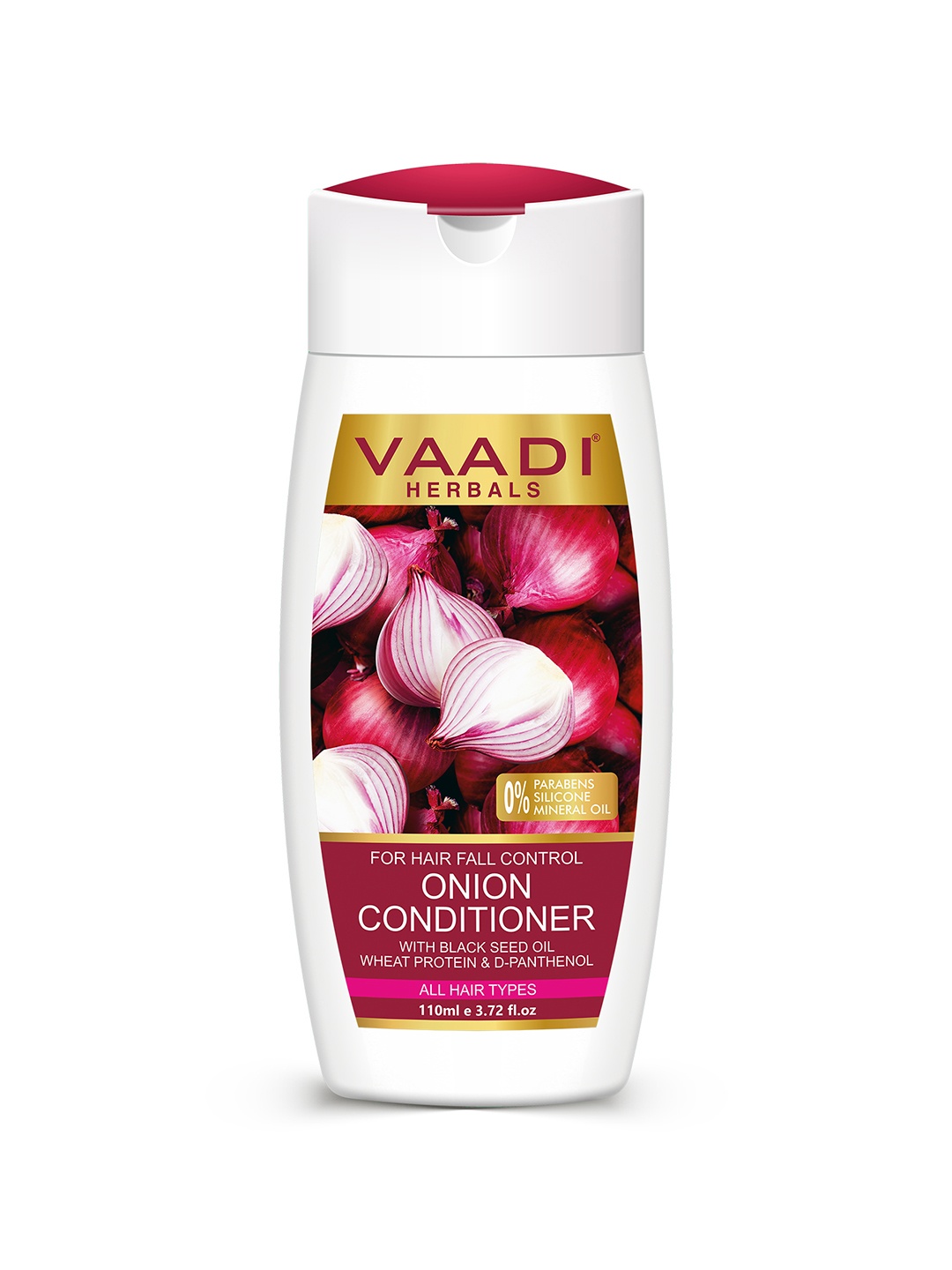 

Vaadi Herbals Onion Conditioner for Hair Fall Control with Wheat Protein - 110ml, Magenta