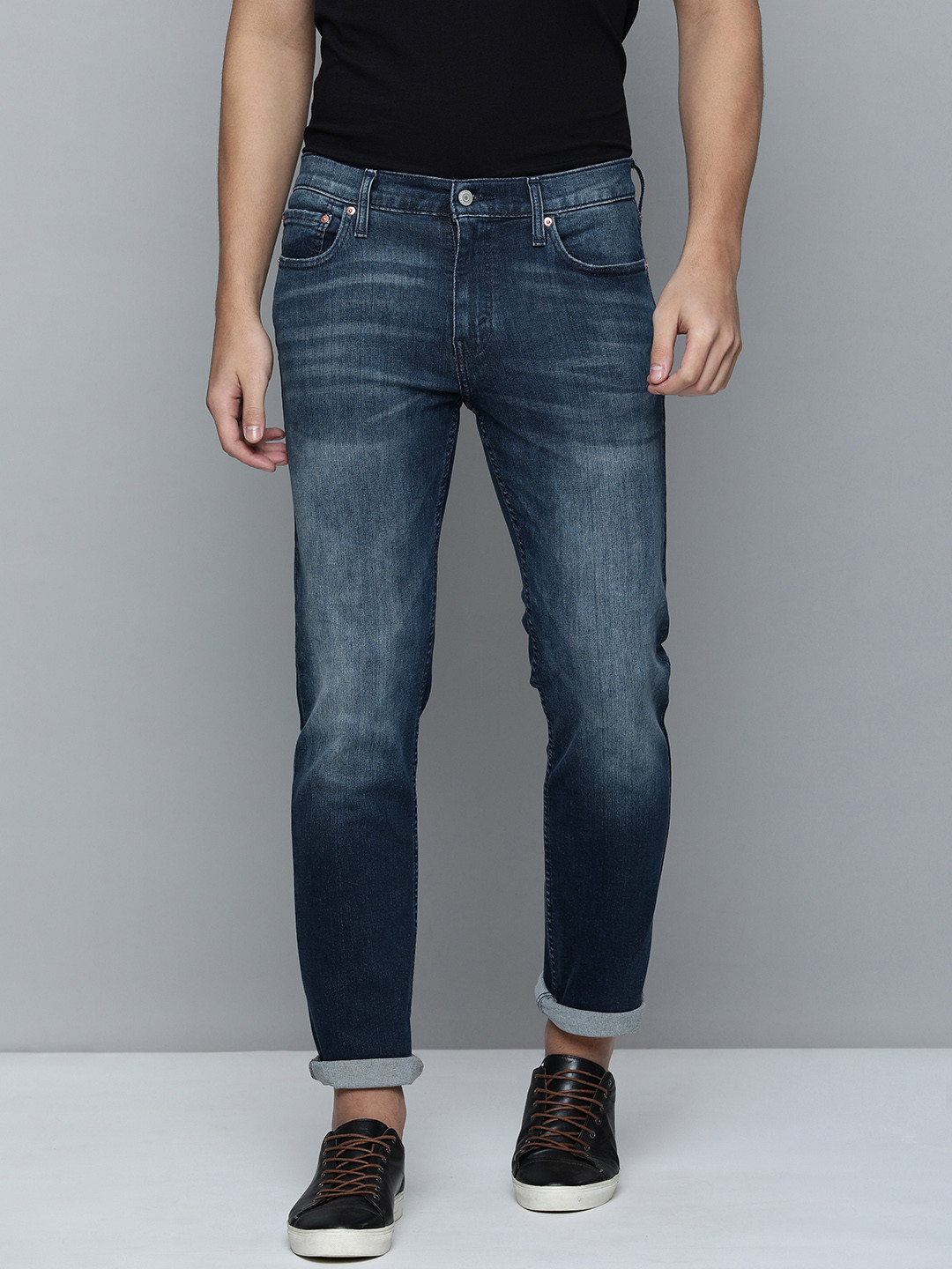 

Levis Men Blue 511 Slim Fit Low-Rise Light Fade Stretchable Jeans