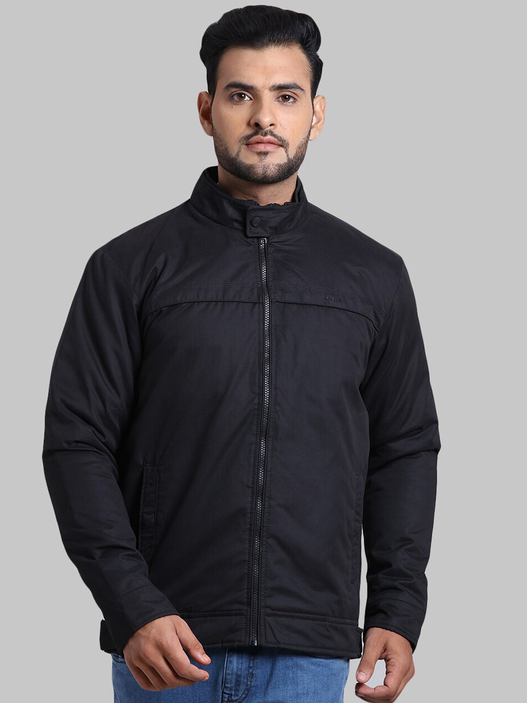 

ColorPlus Men Black Cotton Tailored Jacket