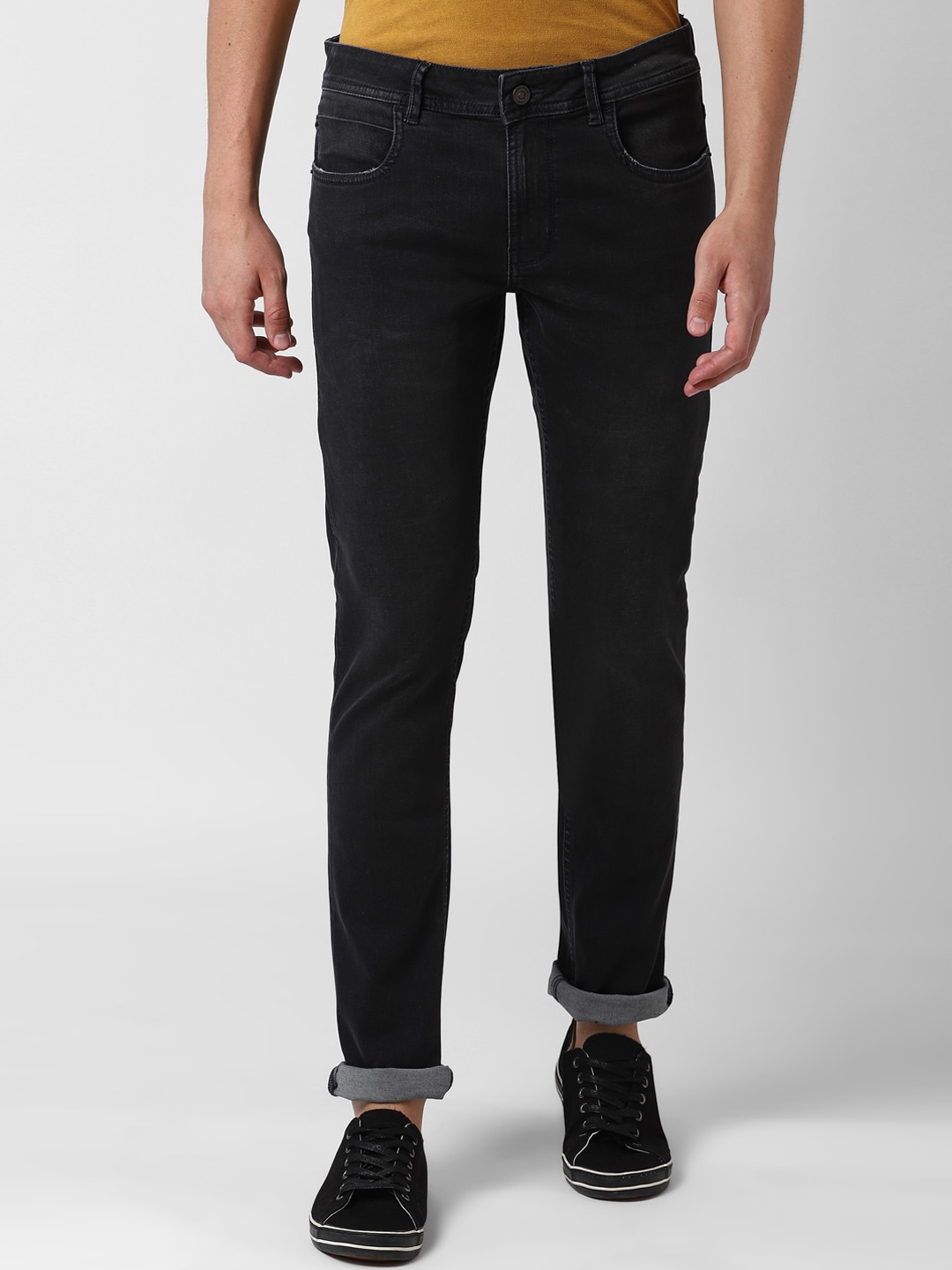 

Peter England Casuals Men Black Tapered Fit Jeans